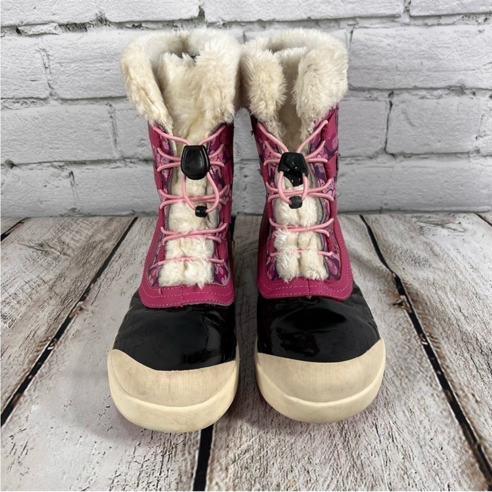 Merrell Girls Spruzzi Waterproof Rain / Snow Boots Size 5 Pink Floral - Picture 3 of 11